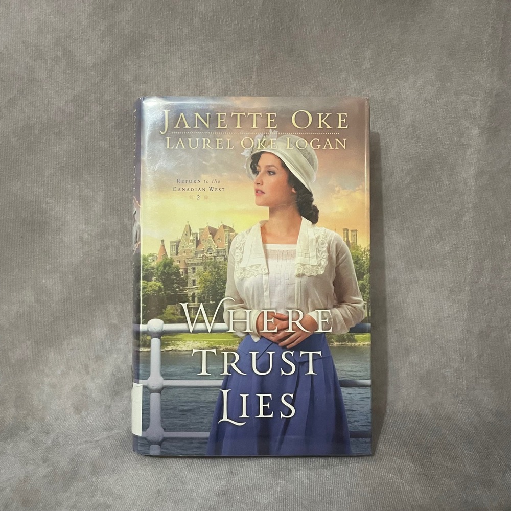 Bethany House‎ Where Trust Lies Book Janette Oke Hardcover Good Library Edition